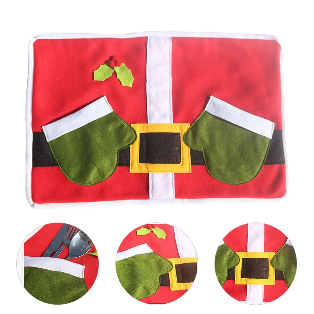 1 قطعة عيد الميلاد تحديد الموقع وسادة أدوات المائدة قابل للغسل حصيرة الزخرفية للمنزل فندق مطعم مقهى استخدام المطبخ #1