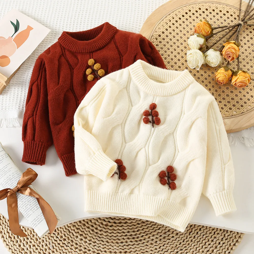 Winter Kids Clothes Sweater, Casual Knitwear Toddler Boy Girl, Baby Clothes Essential Warm