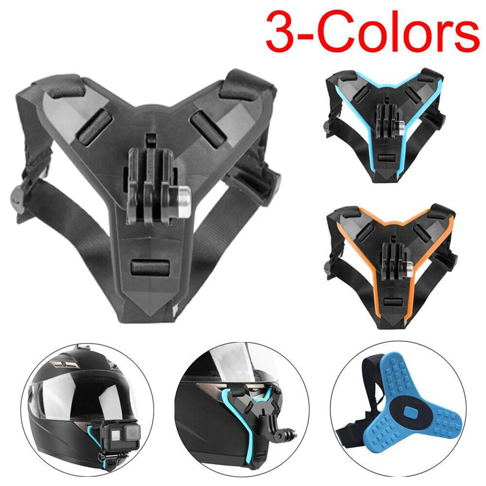 1pcs Motorcycle Helmet Chin Mount Strap 100*100*90mm Motorcycle Helmet Strap Chin Support Sports Camera Parts Helmet Strap