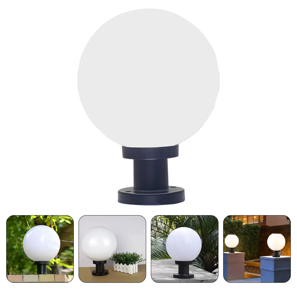 

Acrylic Round Lampshade Spherical for Garden Courtyard Street Lights Outdoor Post Fixtures Decorative Fence Railing