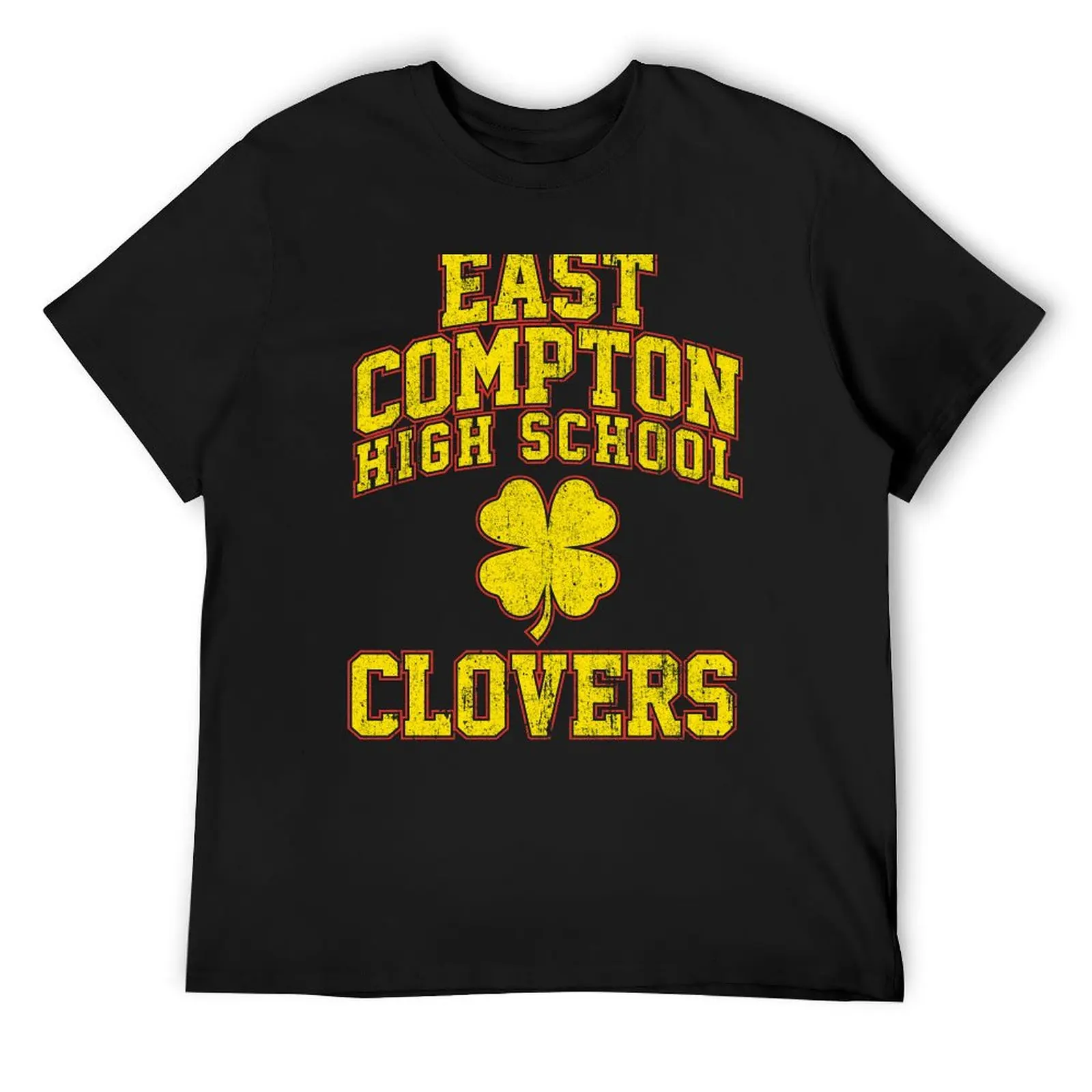 

Футболка East Compton High School Clovers, футболки с аниме, рубашки с графическим рисунком, мужская футболка 100, ℅ хлопок