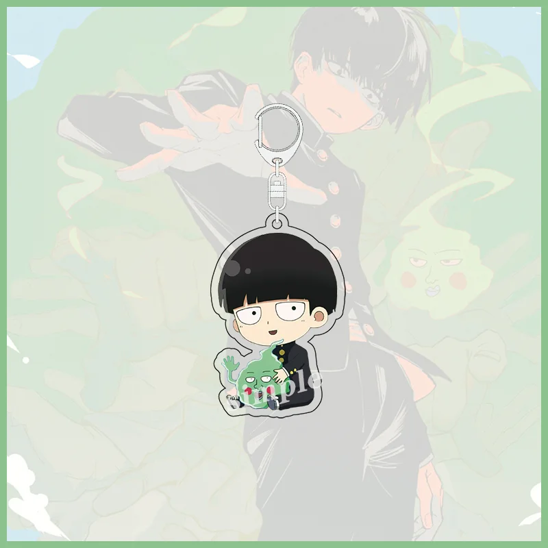 Mob Psycho 100/Mobu Saiko HyakuONE Reigen Arataka Kageyama Shigeo Ekubo Cosplay Acrylic Keychain Schoolbag Pendant Cartoon Anime