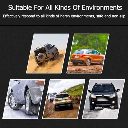 

6-Piece Universal Tire Traction Chains For Car SUV Pickup All-Season Emergency Anti-Slip Snow Mud Gravel Use