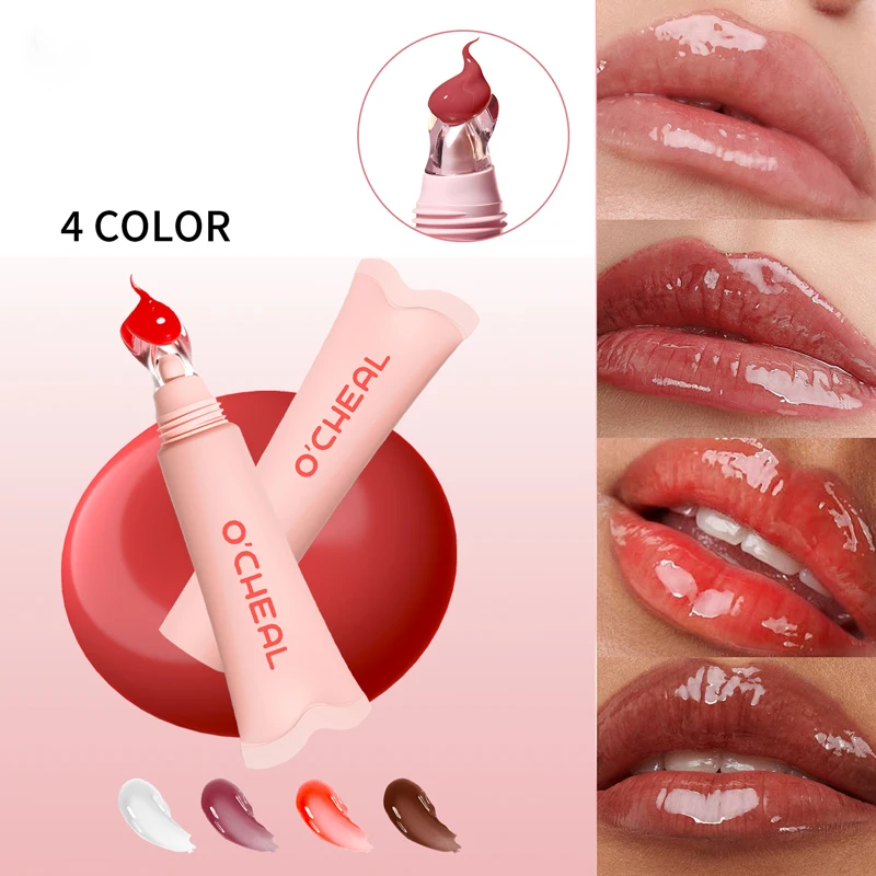 Nawilżający i długotrwały błyszczyk do ust, łatwy w aplikacji, nieklejący się naturalny makijaż ust.