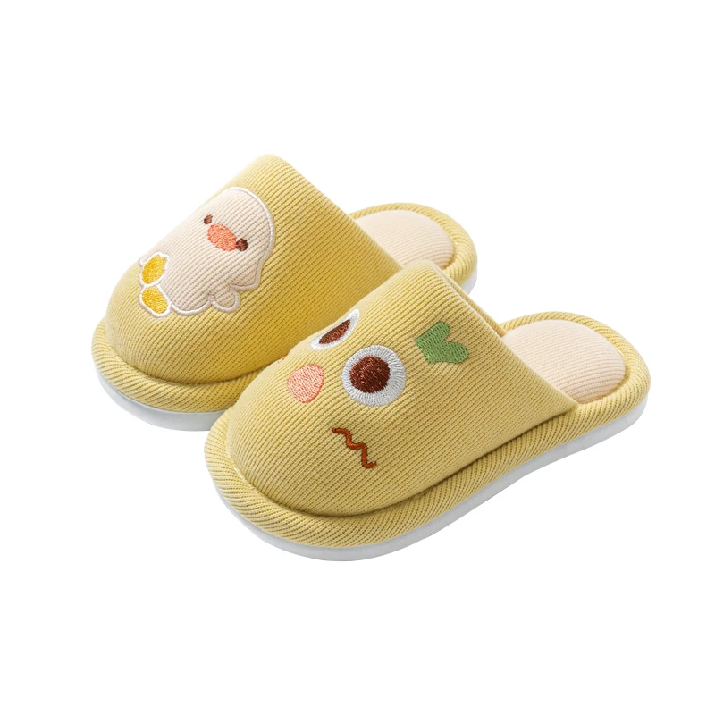 كارتون الباندا الشتاء نعال تدفئة للأطفال بنين بنات عدم الانزلاق سماكة لينة سوليد النعال للأطفال أحذية المنزل