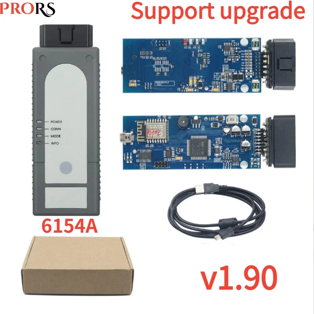 WIFI VAS6154 Forvag Firmware Version 1.9 Firmware Can Be Upgraded Support WIN10 Car Fault Diagnosis  Full Chip UDS  Support GEKO