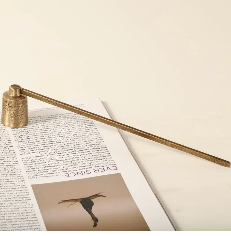 

American Retro Scented Candle Brass Handheld Candle Extinguisher Model Room Soft Home Ornament