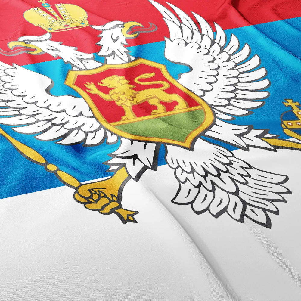 Kingdom of Montenegro Flag 3ft x 5ft Polyester Banner Flying 90* 150cm Double Penetration Custom Outdoor Indoor Fine Sewing