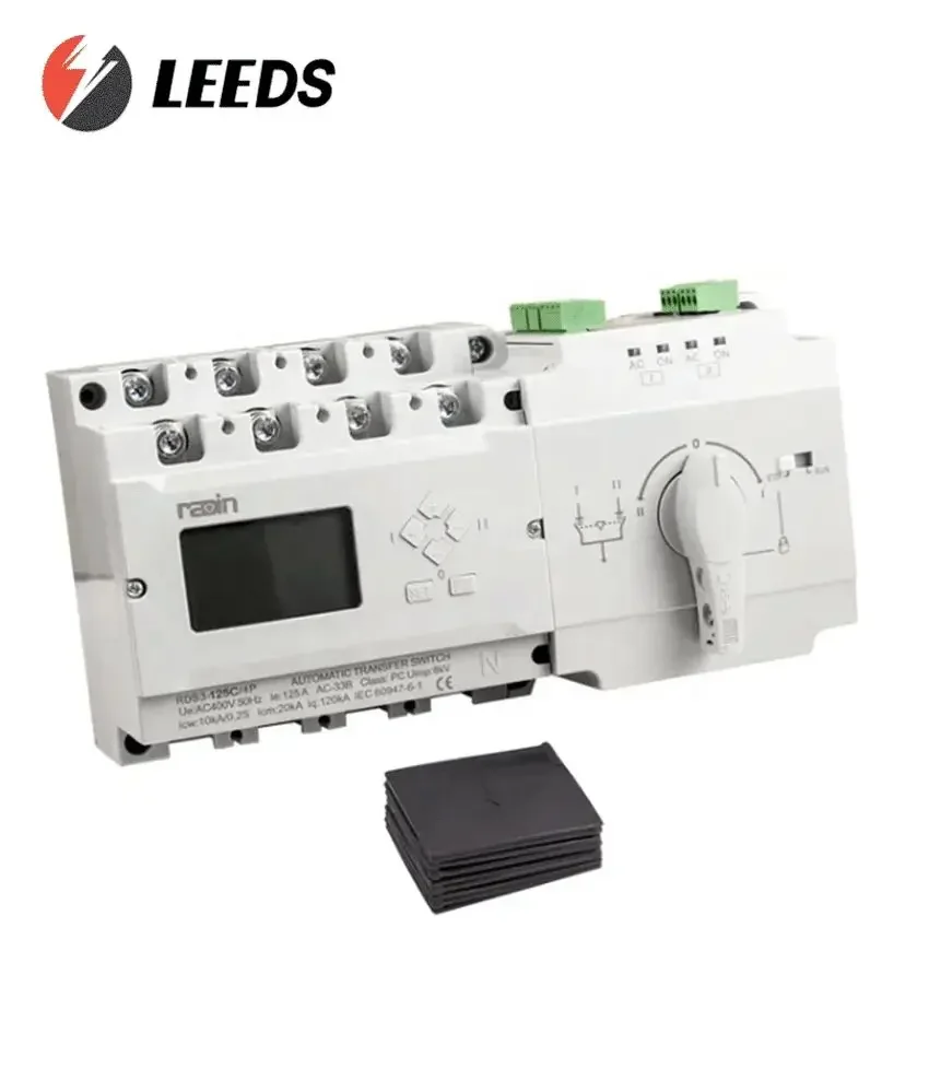 TLF ATS RDS3-125D/4P Gerador de Radin Interruptor de Transferência Automática de Energia Dupla com Painel de Controle Disjuntor 63A 100A e 125A C