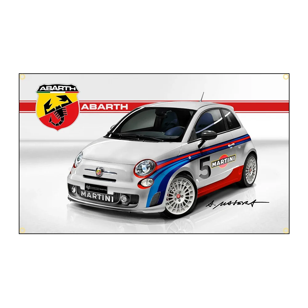 3x5 Ft Printed Flag ABARTHs Scorpion Flag Racing Sports Car Banner Decoration Tapestry- Flag Decoration