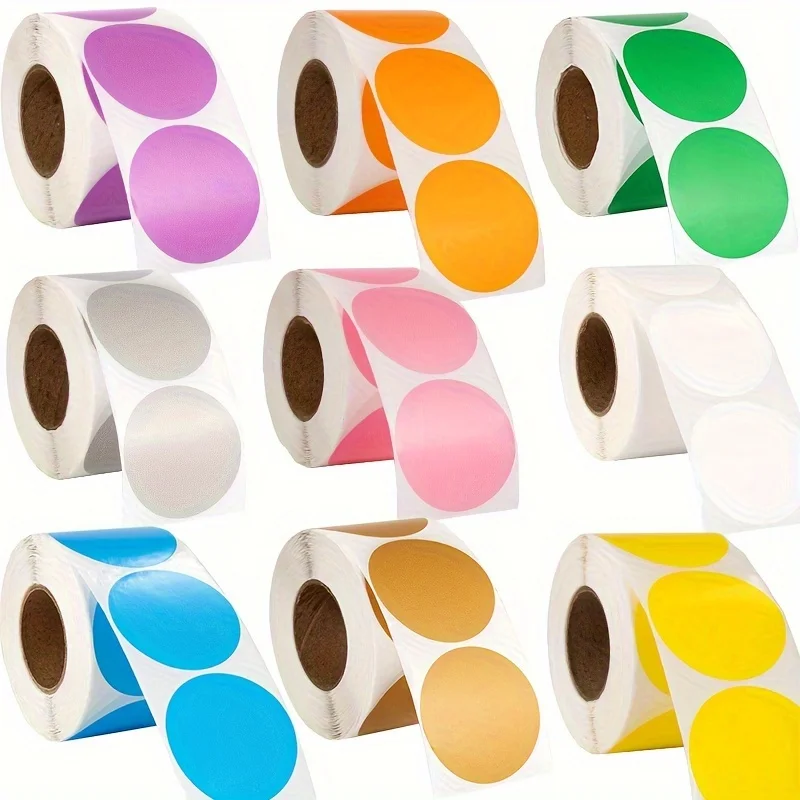 600pcs 2inch Round Blank Handmade Sticker Black White Pink Paper Stickers Scrapbooking Stickers Party Gift Decorations Labels