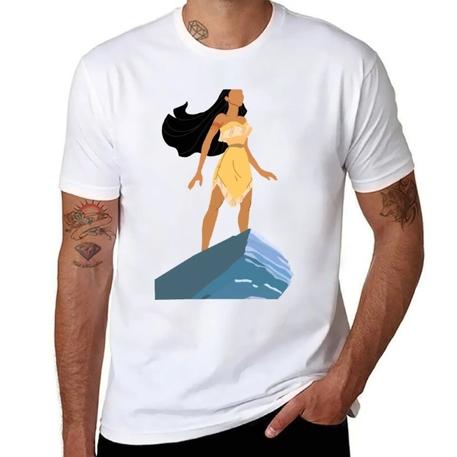 

colors of the wind T-Shirt funny t shirts cotton black cotton t-shirt plain for man package T-Shirt
