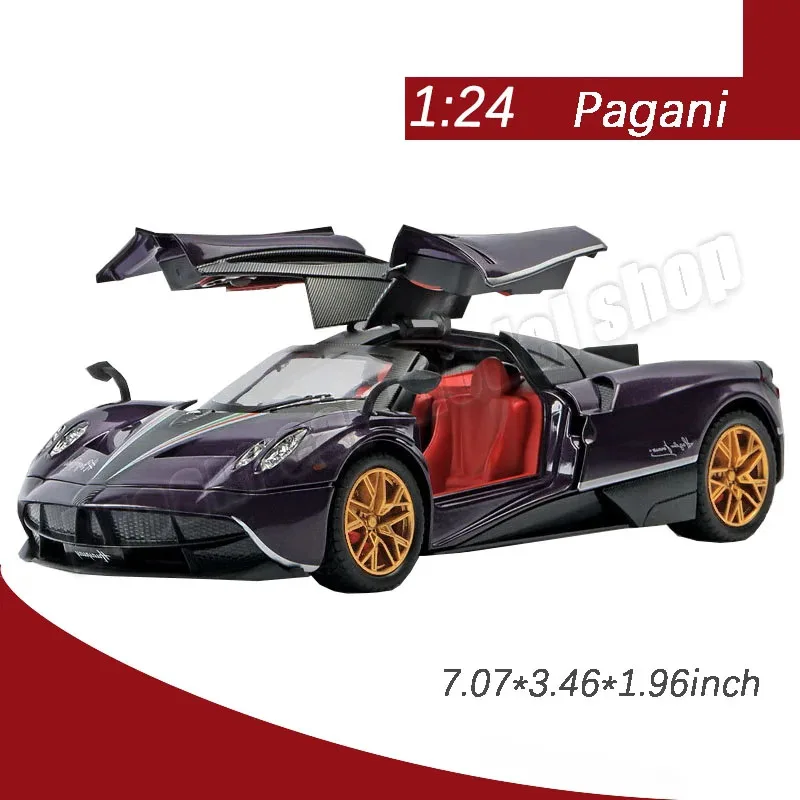 1/24 Pagani Huayra Alloy Die-cast Car Model Children's Toys Decoration Car Models Wholesale Diecast Model Car Holiday Gift