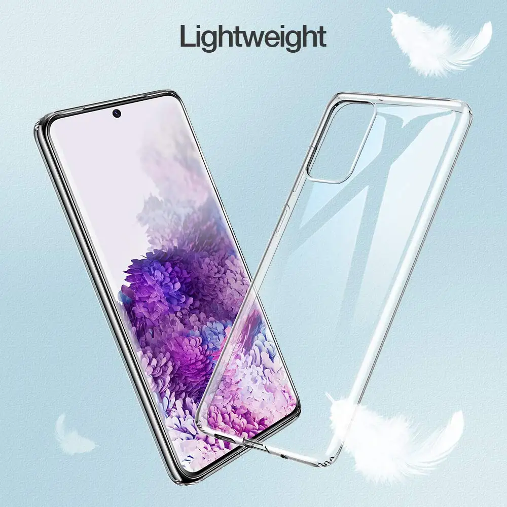 Transparent Phone Case for Samsung Galaxy S20 FE Lite Note 20 Ultra Plus Case Cover Soft TPU Silicon Back Funda S20FE S20Lite 5G