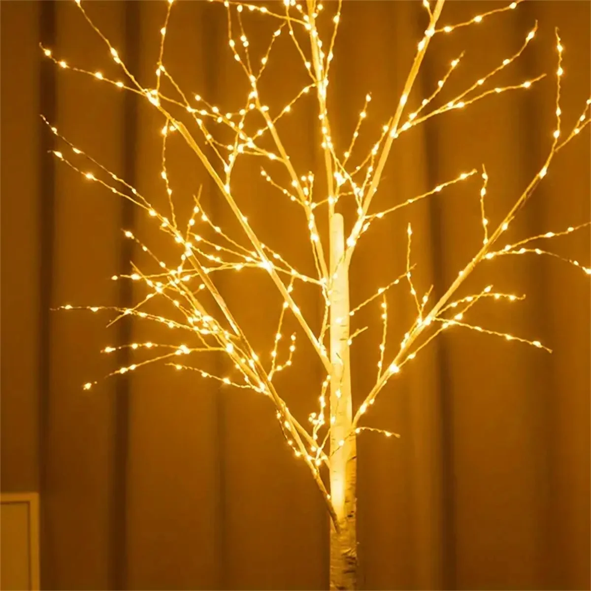 1.2M/1.5M/1.8M LED Birch Tree Light USB 8 Modes Artificial Birch Tree Floor Lamp Light for Home Holiday Christmas Decoration