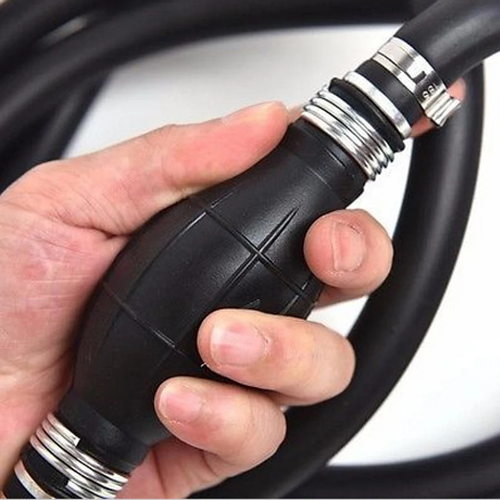

6Ft 2 Meter Rubber 1/4 inch Marine Outboard Boat Fuel Line Assembly with Primer Bulb for Boat Motor RVs