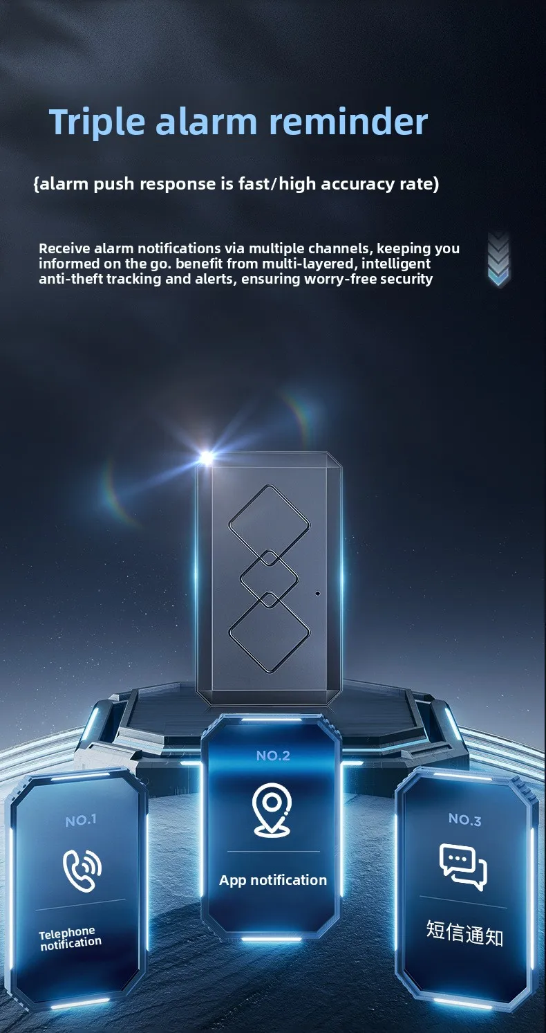 محدد موقع السيارة GPS جهاز مضاد للسرقة للسيارة، وضع الاستعداد الطويل للغاية، مغناطيسي قوي