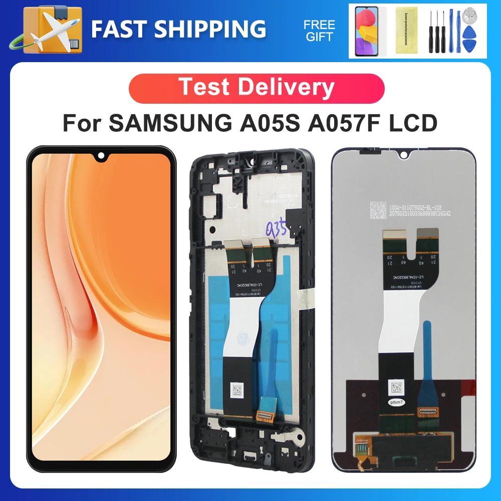 

A05S для Samsung 6,7 ''OEM для A057 A057F A057F/DS A057M A057G ЖК-дисплей с цифровым преобразователем сенсорного экрана в сборе, замена