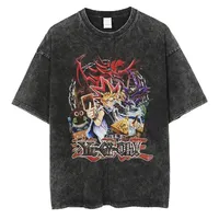 Tshirt Yu Gi Oh Anime Washed New Arrival Mens Clothes Tee Shirt Homme Graphic T-Shirts Men Tshirt for Men Ropa Hombre 61411