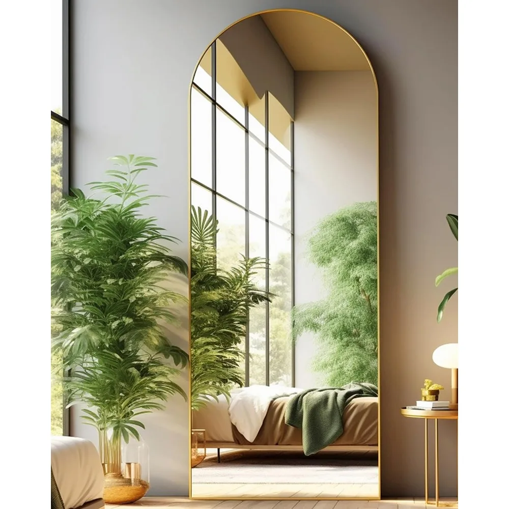 

Full Length Mirror, Floor Mirror, 21"×64" Arched Full Length Miror with Stand, Full Body Mirror, Standing , Wall Mounted