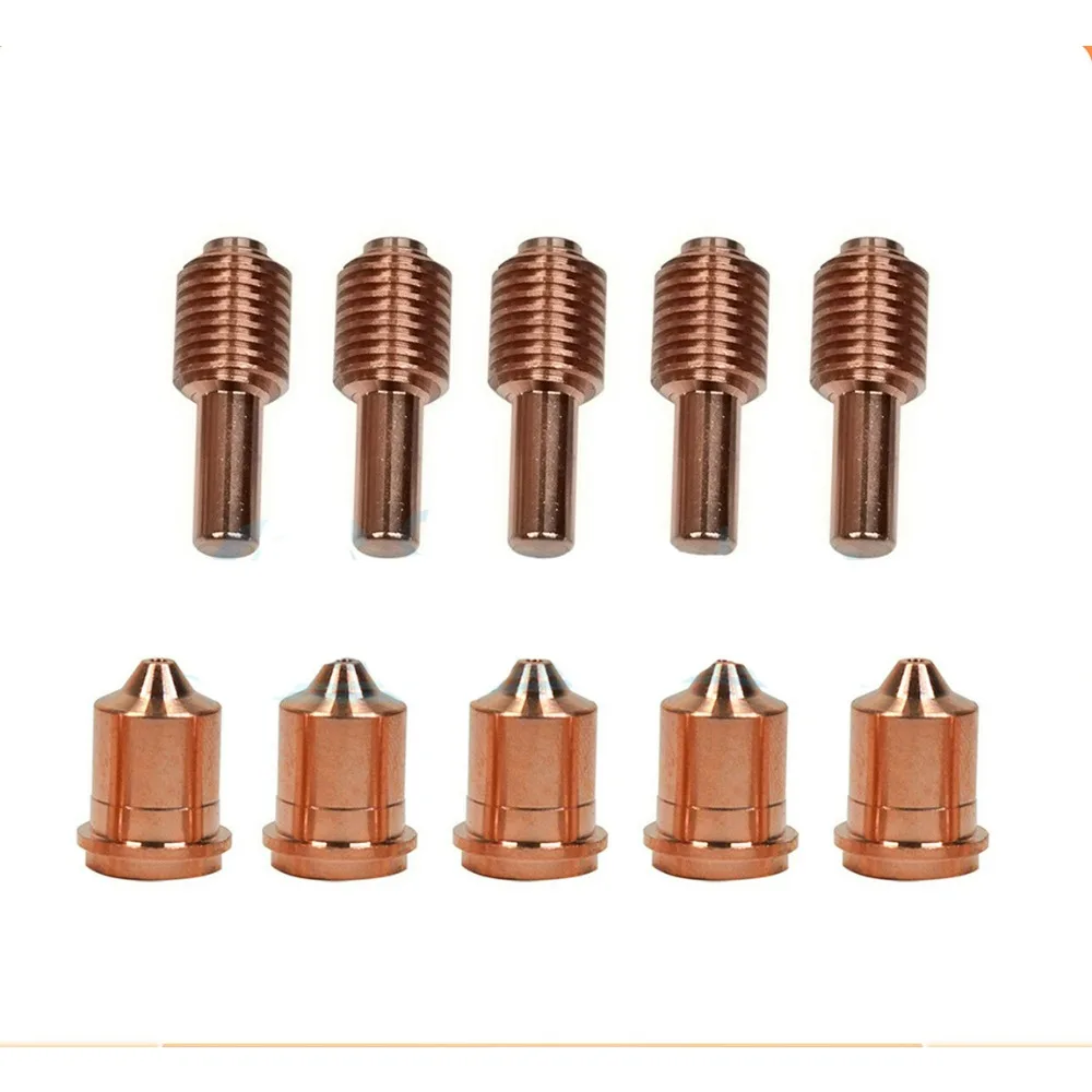 

10 pcs (Nozzle 220671+ Electrode 220669 ) 45A Consumables for CNC Plasma Cutting Machine Accessories Tool