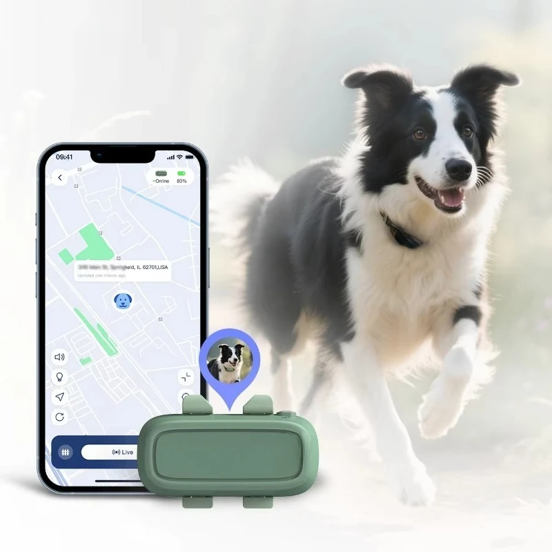 

4G GPS Health Tracker for Cats Dogs with Light Voice Tracking Long Battery Life IP67 Waterproof Light Voice Tracking