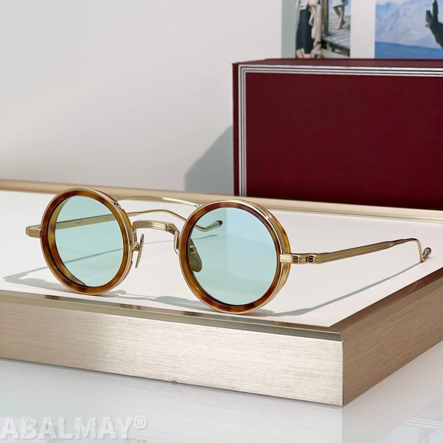 

JM RIGON 41-28 Top Quality Mens Sunglasses for Women Retro Trend Luxury Acetate Titanium UV400 Designer Sunglasses Frame