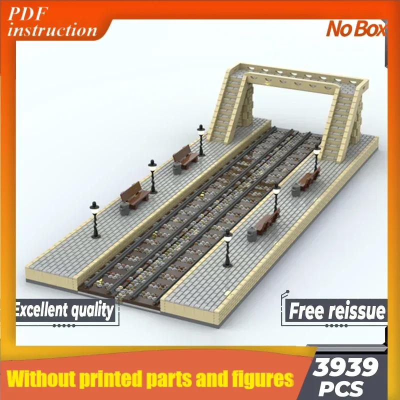 

Модель City Street View Moc Building Bricks Поезд Станция Платформа Технология Модульные блоки Подарочные игрушки Наборы «сделай сам» СборкаРождество