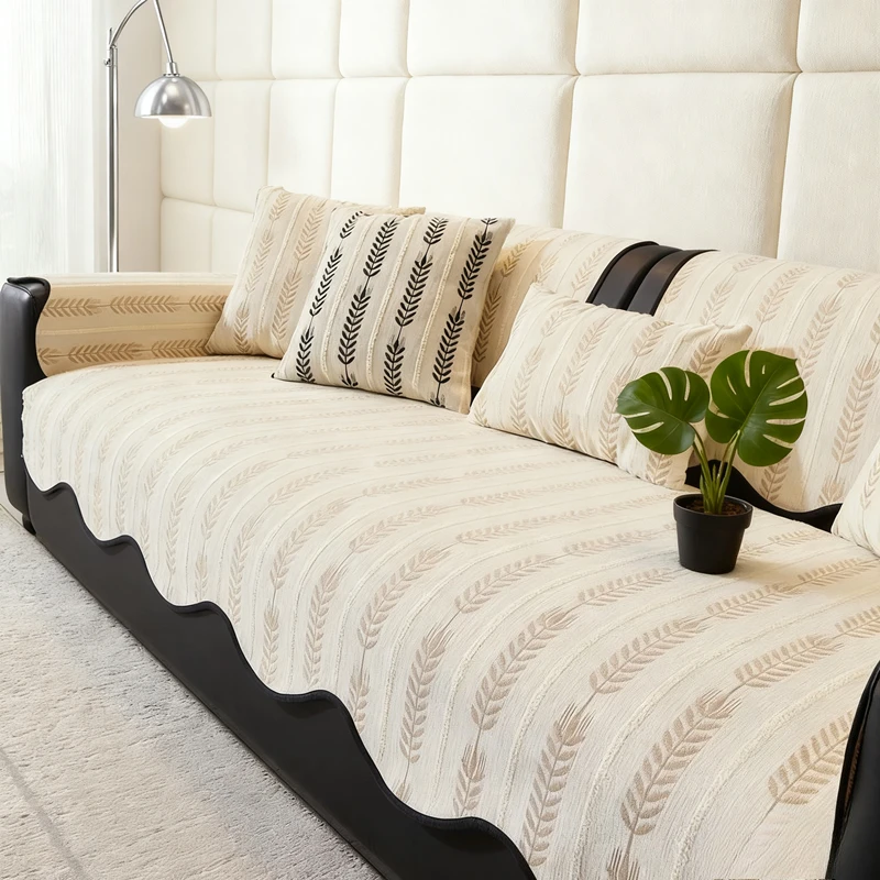 

Чехол на диван из синели для всех сезонов, новинка 2026, нескользящие чехлы на сиденья для гостиной, защита от царапин на спинку, тканевое полотенце