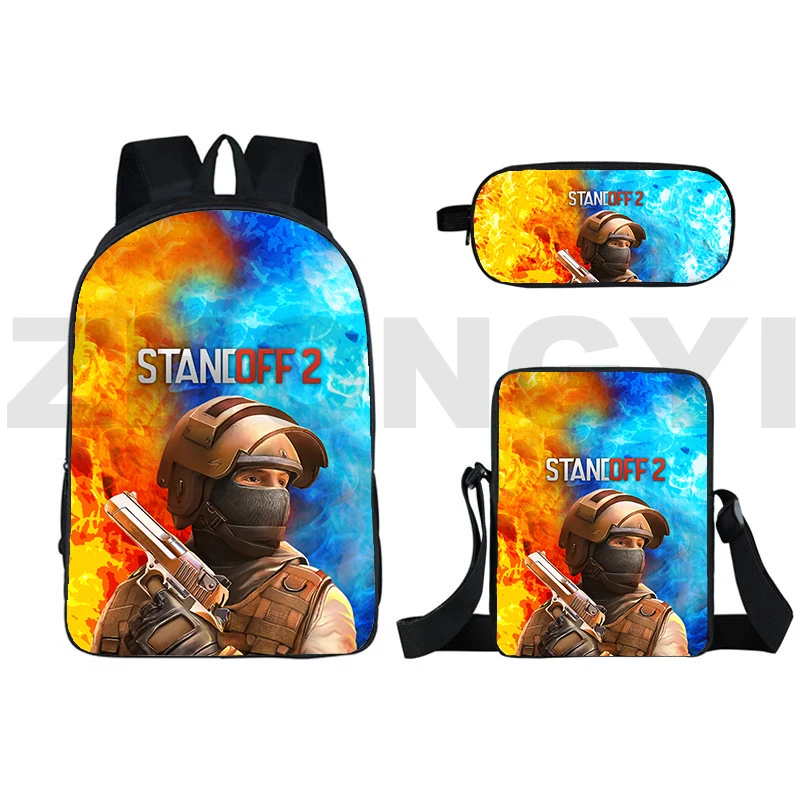 3D Printed Standoff 2 Game Rucksack Travel Backpack Boys Pencil Case Women Fashion Backpack Children fashion causal School Bags