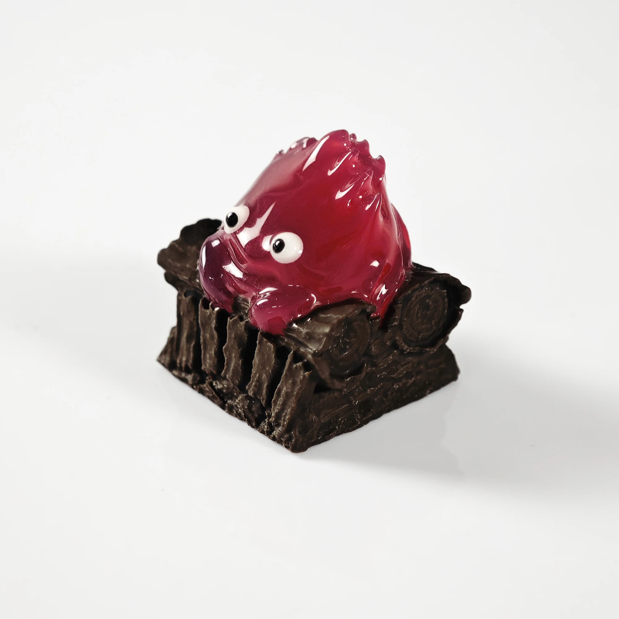 Novelty Artisan KeyCap Cute Flame Demon Elf Custom Handmade Resin Keyboard Cap Key Cap for Mechanical Keyboard Accessories