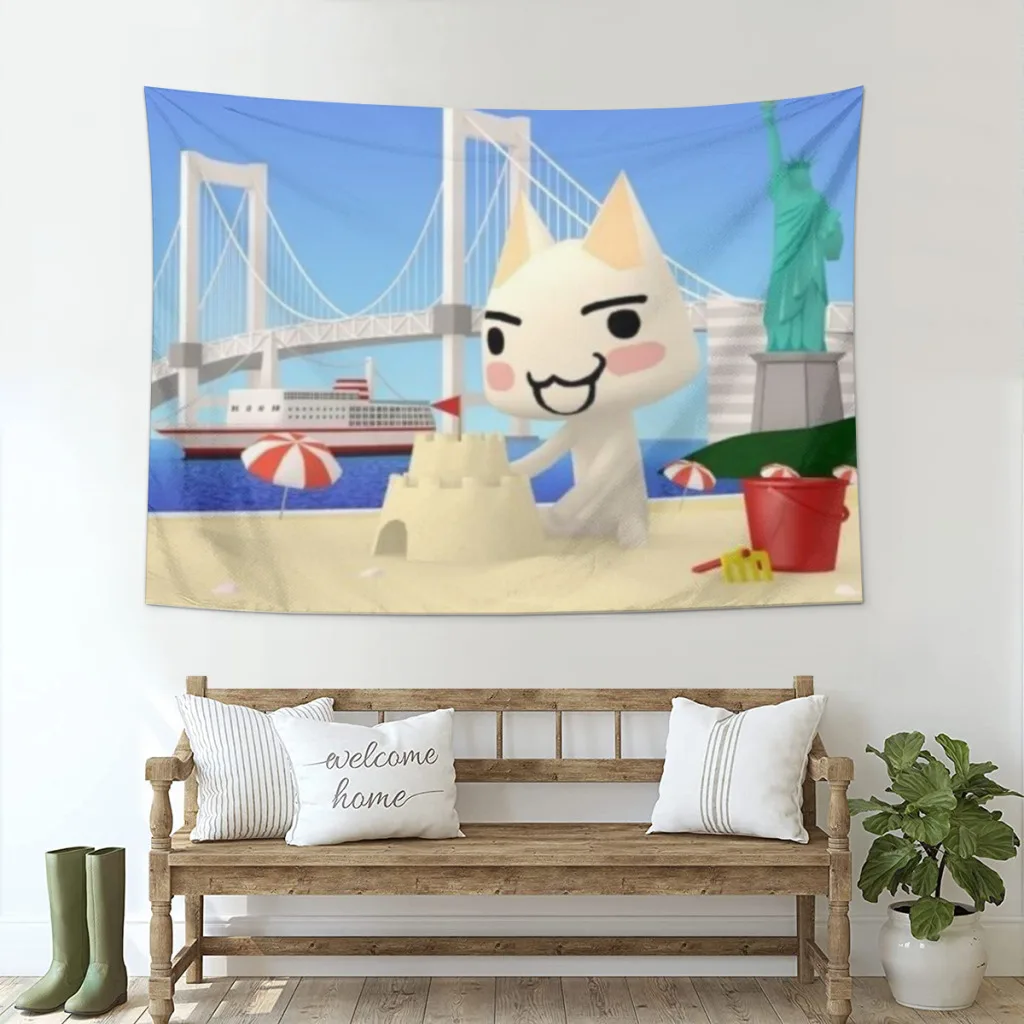 

Inoue Toro Cute Cat Tapestries Room Decoration Items Home Décor Bedroom Wall Decorating Cloth