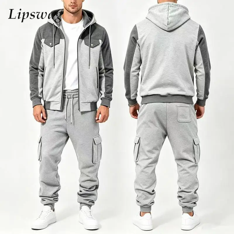 completi-sportivi-da-uomo-vintage-con-cappuccio-per-l'autunno-2026-set-due-pezzi-alla-moda-con-maniche-lunghe-e-pantaloni-a-colori-a-contrasto