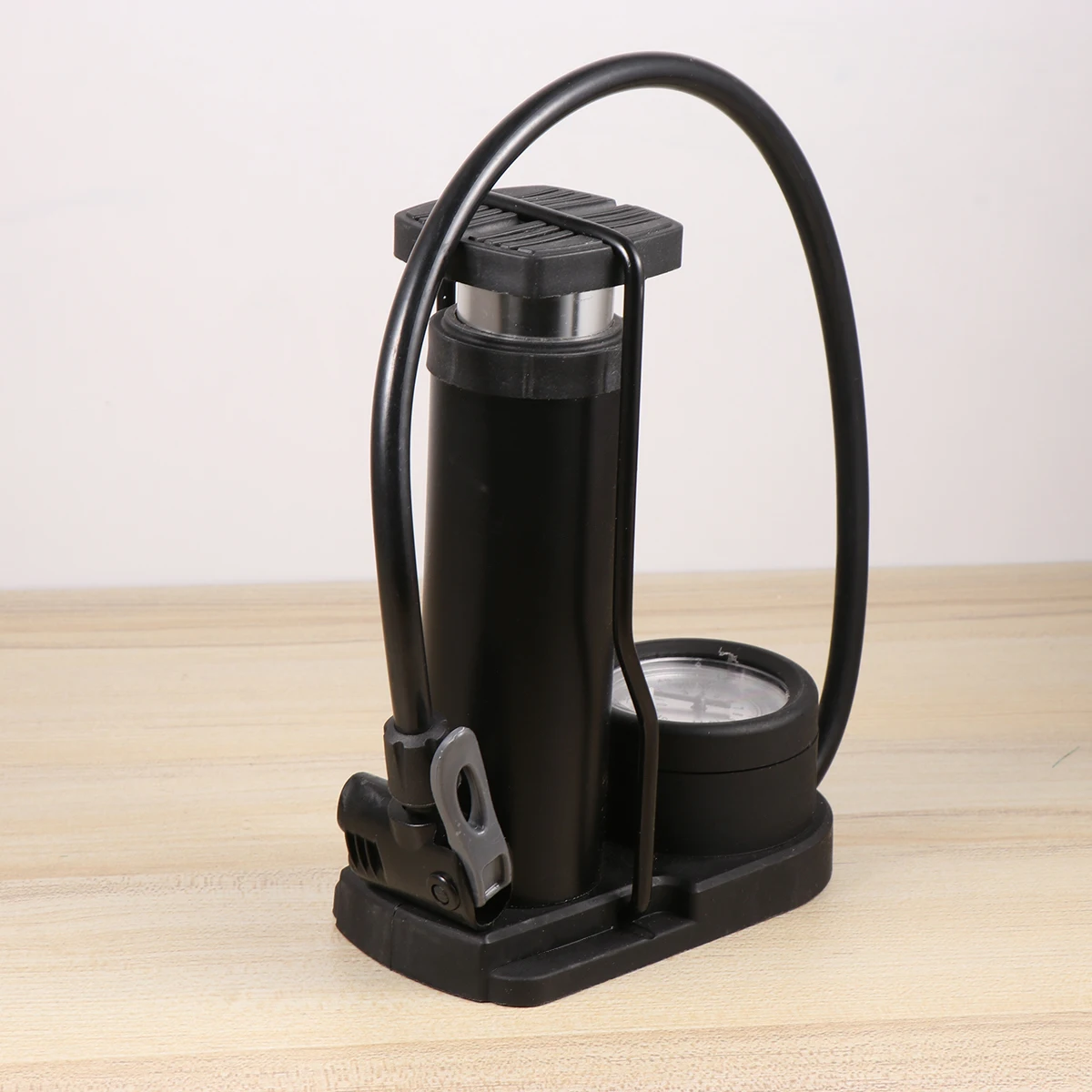 

Inflator Floor Foot Pump Bicycle Air Portable Bike Tire Cycling Compact Step on Pedal