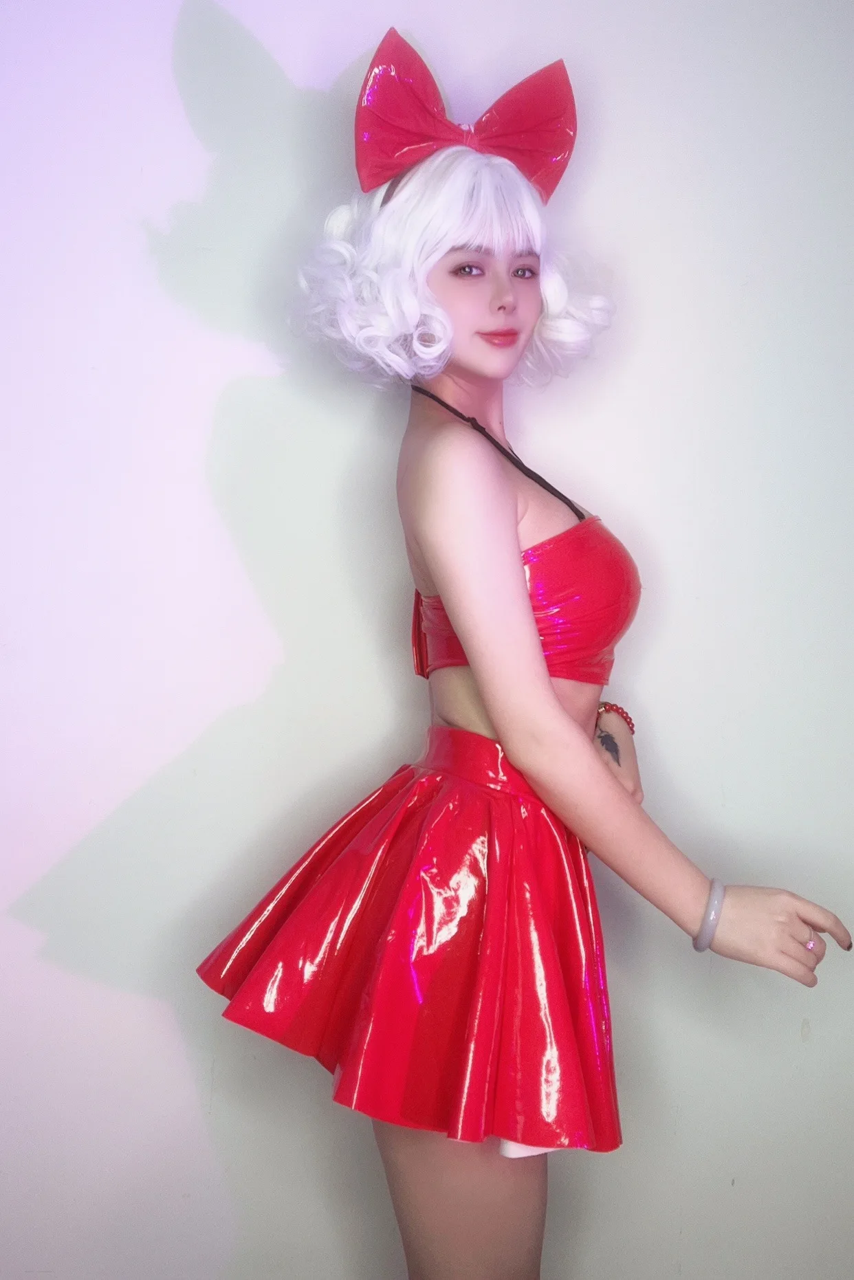 Fluorescencyjny kolor kostium do klubu nocnego kobieta seksowna odzież do tańca Gogo Party stroje Rave Bar odzież dla DJ-ów odzież do tańca na rurze VDL95