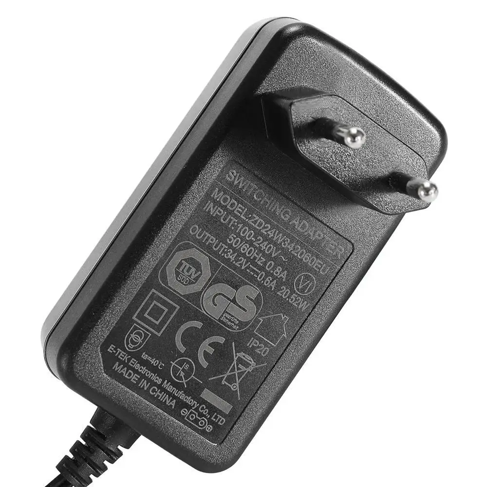 Chargeur d'origine pour JIMMY, JV65, JV85 Pro, HW8, HW8 Pro, H10 Flex, H10 Pro, H9 Pro, H9 EU, adaptateur d'alimentation 34.2V