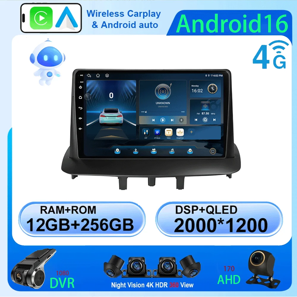 Android 16 Car Radi…