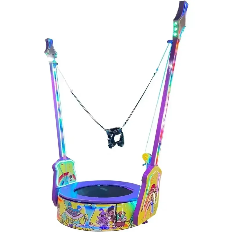 High Thrill Bungee Jumping Ride for Night Market Entertainment Zones Compact Amusement Equipment Ideal for Busy Evening Stall