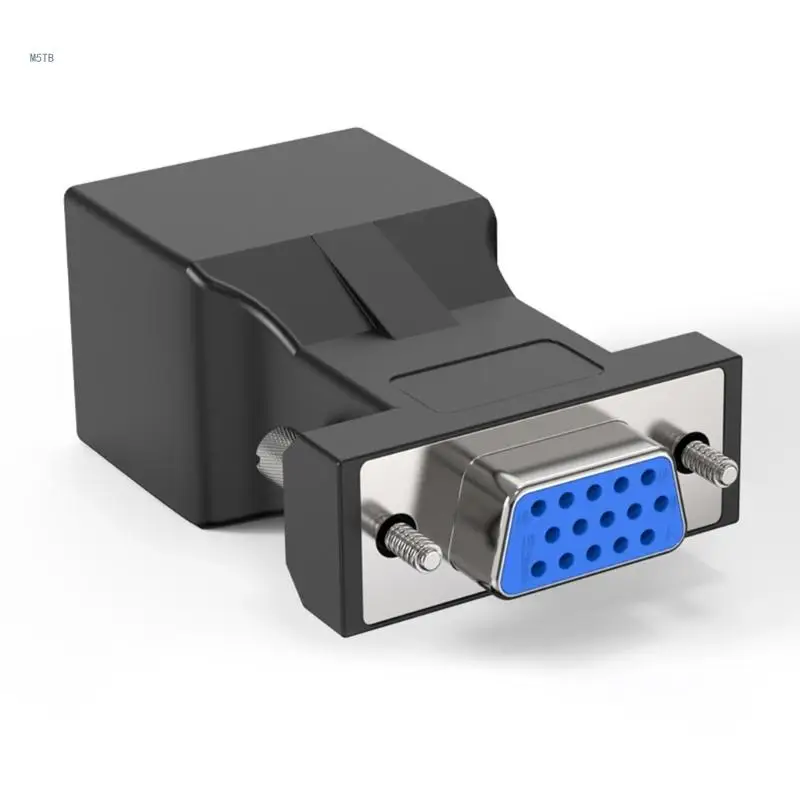 VGA to RJ45 Video Extender Converter with High Fidelitys Transmission Technology Dropship