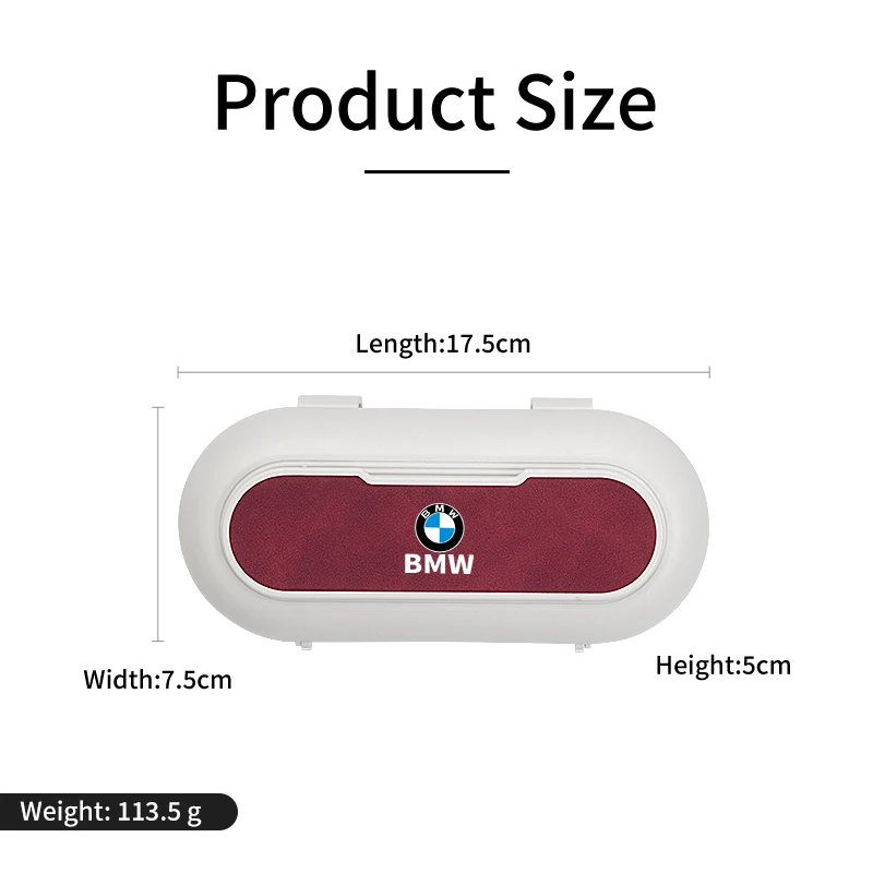 Car Sun Visor Glasses Case Sunglasses Holder Organizer Box For BMW E90 E60 E46 E39 F10 E87 X3 X4 X5 X1 G30 G20 M3 M5