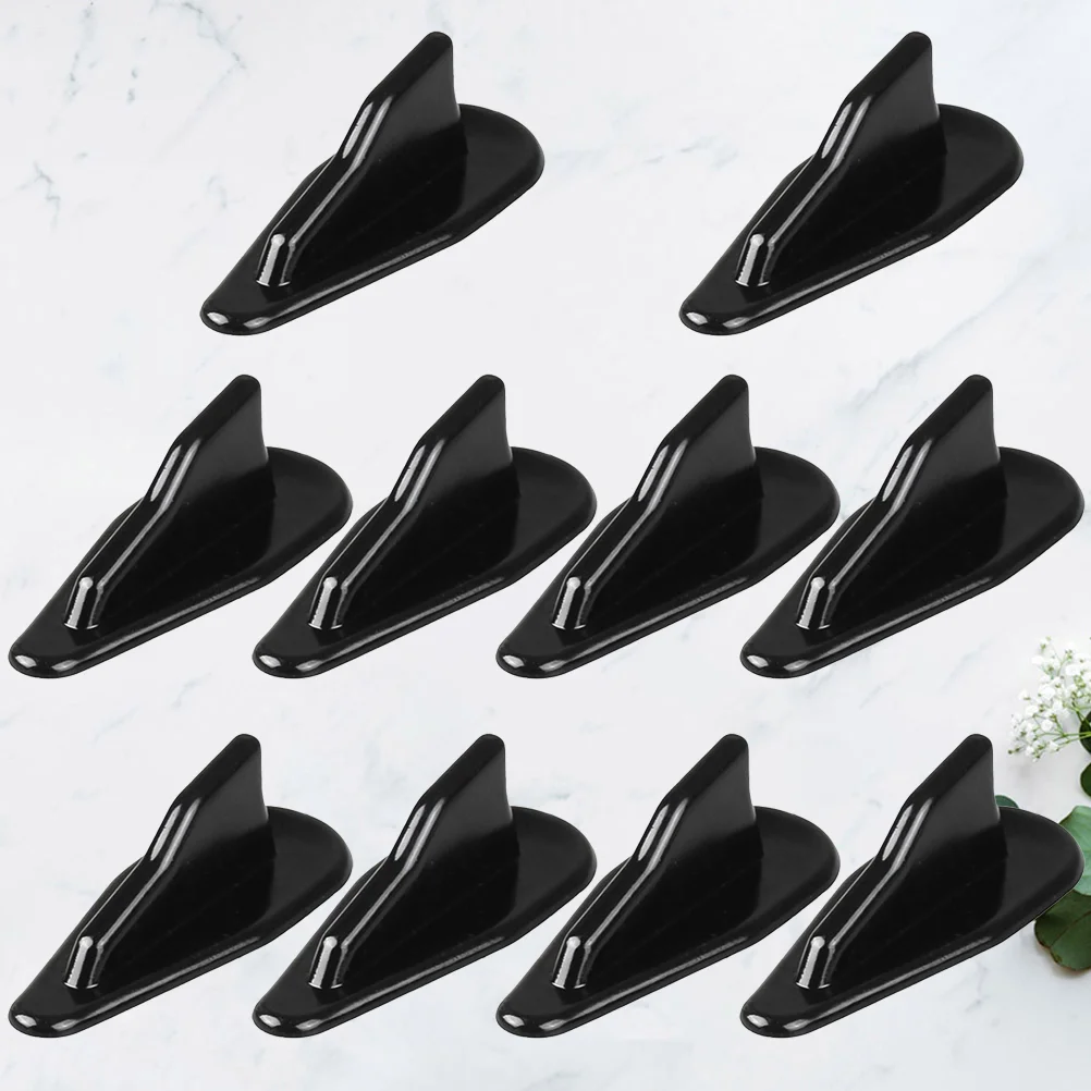 

10 Pcs Car Decor Shark Fin for Vehicle Roof Decorate Universal Cars Black Empennage