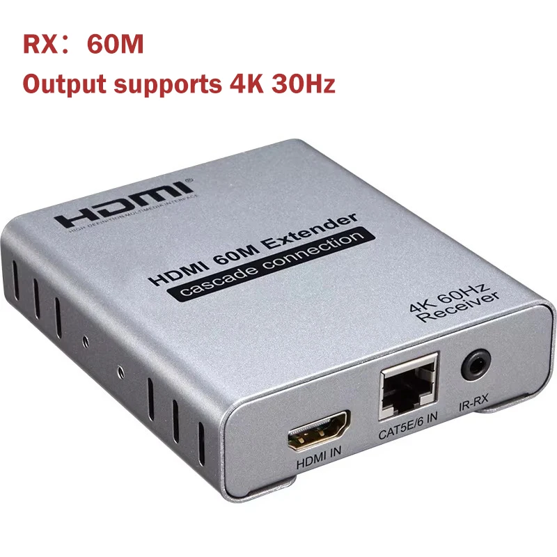 4K 4x4 HDMI Switch Splitter Extender 4 in 4 out over Cat5e/6 to 60M 120M HDMI Switch Extender with 4-port UTP Video Audio Switch