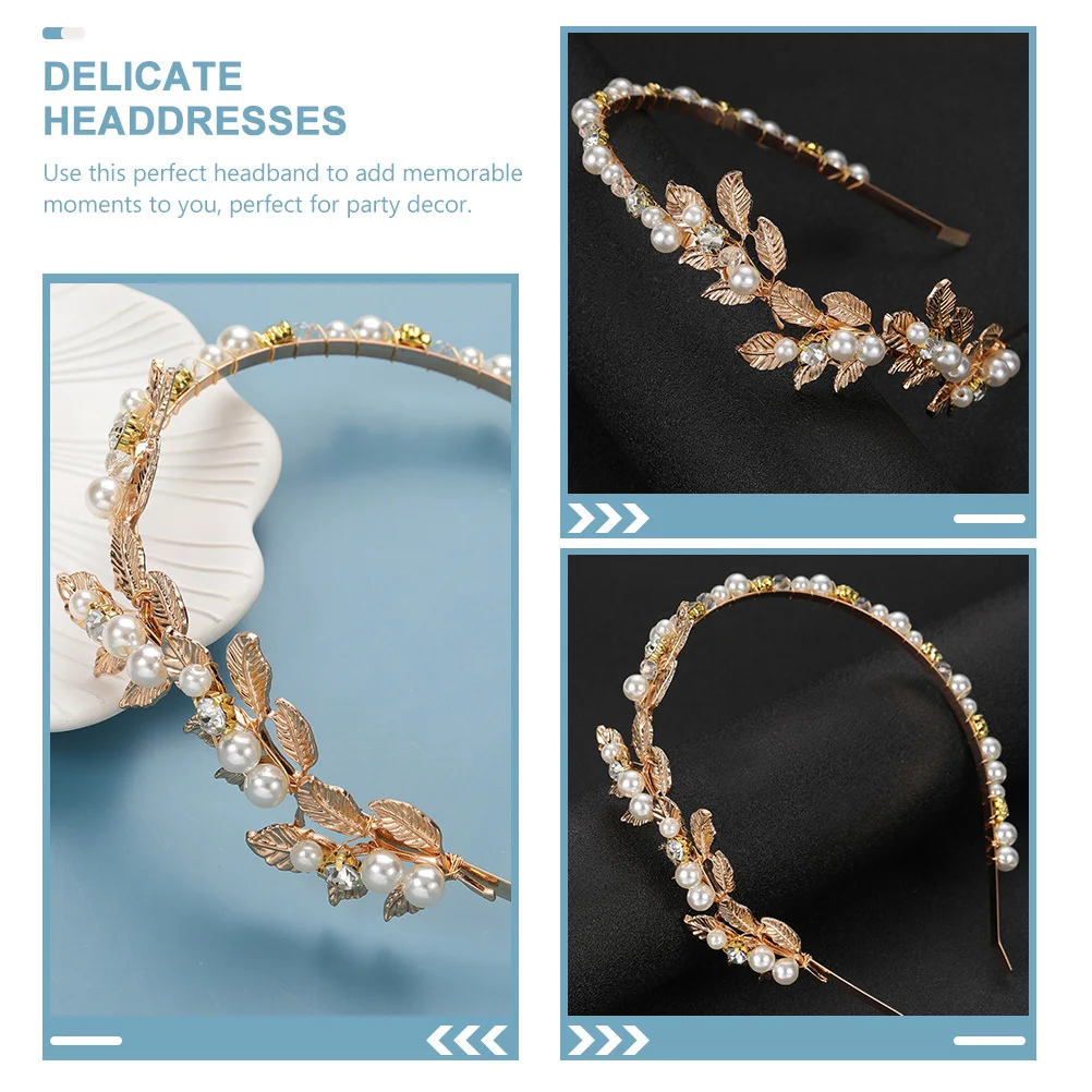 

Headband Delicate Chic Bridal Hairband Wedding Party Hair Decoration Creative Alloy Headwear Women Girls