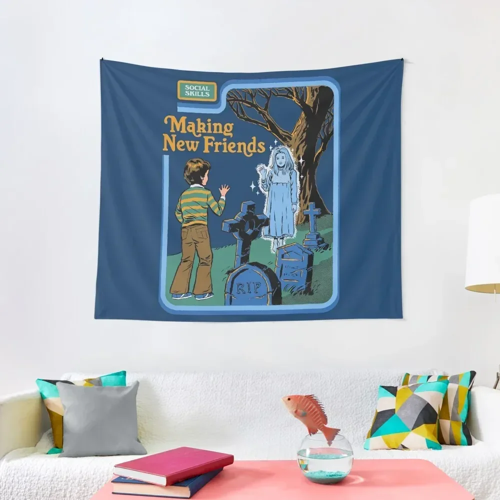 

Making New Friends Tapestry Decoration For Bedroom Wall Hanging Decor Tapestry