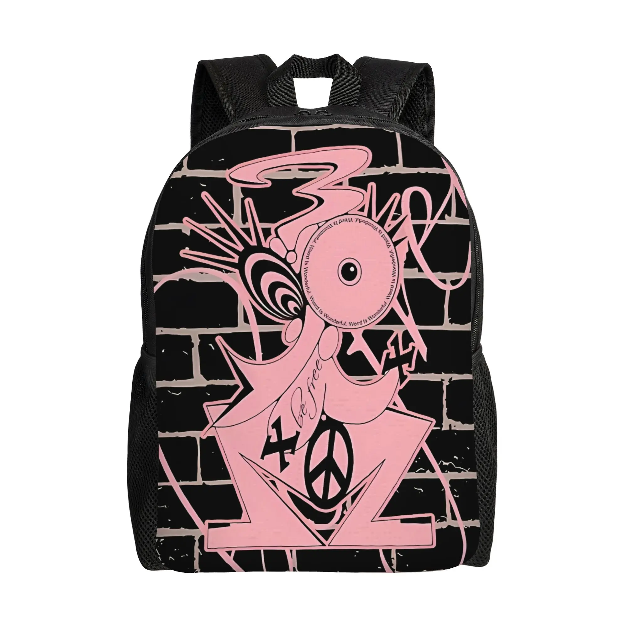 

Y2K Be Free Graffiti Backpack Students Daily mochila Large Capacity Laptop Bag Back To School Season