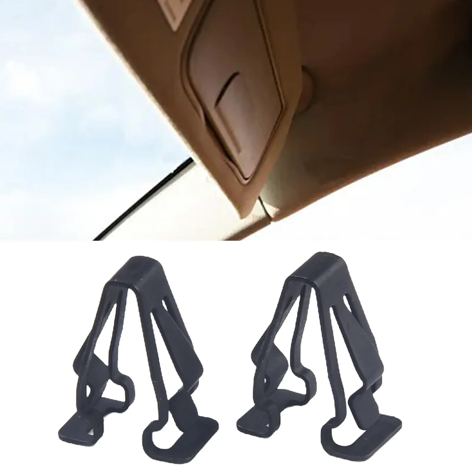 2x Sonnenblendenclip DS7Z 9904132 A für Ford für Mustang für Fusion für Transit 2024, heißer Verkauf, brandneu und hochwertiger Rabatt