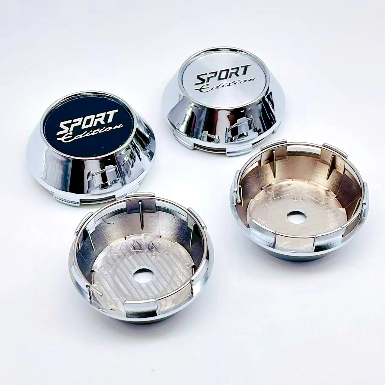 

4pcs SPORT Racing Emblem Logo 60mm 64mm 65mm 68mm 69mm Car Wheel Center Caps High Cap Accessories Wheels Hub Rim Hubcaps Cover