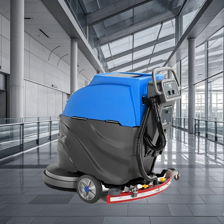 CleanHorse Fast Shipping Hand Push Marble Autonomous Floor Washer Scrubber Cleaning Machine