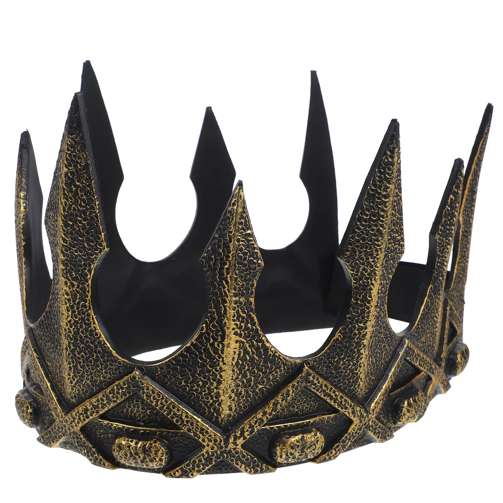 King For Men Vintage Crown Decor Medieval Kings Crown Cosplay Party Headdress Masculine Royal Headpiece Halloween Prom