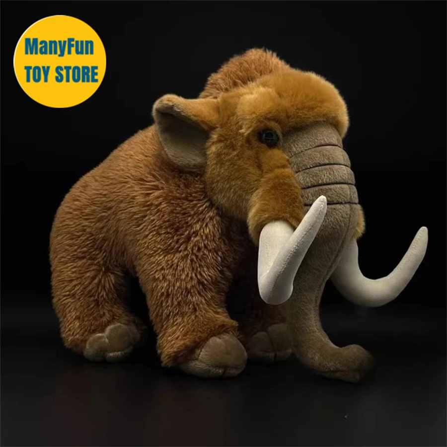 

Mammoth High Fidelity Anime Cute Plushie Eephant Plush Toys Lifelike Animals Simulation Stuffed Doll Kawai Toy Gifts For Kids